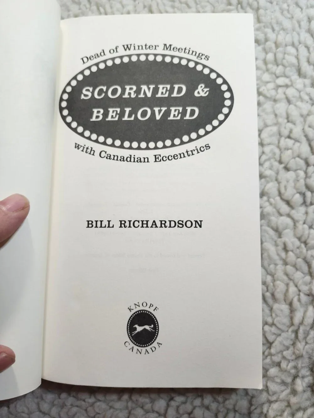 Bill Richardson Scorned & Beloved Dead of Winter Meetings Paperback 1997 Used - Picture 2 of 11